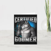 Funny Cringe Sigma Wolf Certified Gooner  カード (正面)