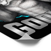 Funny Cringe Sigma Wolf Certified Gooner ポスター (角)