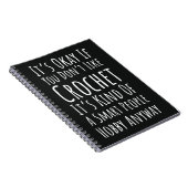 Funny Crochet Gifts For Men Crocheter Yarn ノートブック (右側)