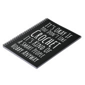 Funny Crochet Gifts For Men Crocheter Yarn ノートブック (左側)