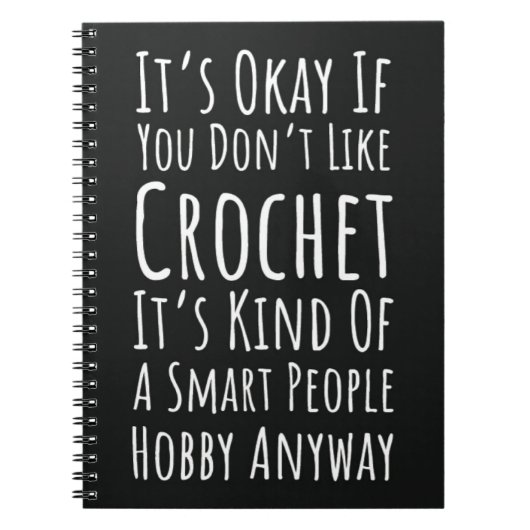 Funny Crochet Gifts For Men Crocheter Yarn ノートブック (正面)