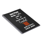 Funny Crochet Gifts Yarn Crocheting Crocheter ノートブック (右側)