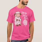 Funny Crochet Lover Holy Sheep Balls Tシャツ (正面)