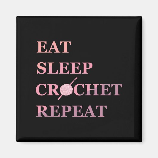 Funny Crochet Quote  マグネット (正面)