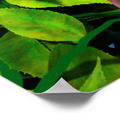 Funny Crocodile Drinking Champagne ポスター (角)