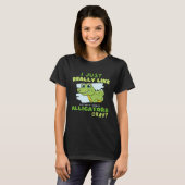Funny Crocodile I Just Really Like Alligators Okay Tシャツ (正面フル)