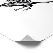 Funny Crow F-Caw-F Essential Minimal Clean ポスター (角)