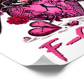 Funny Crow F-caw-f Valentines Day Black Bird Fcawf ポスター (角)