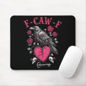 Funny Crow F-caw-f Valentines Day Black Bird Fcawf マウスパッド (マウス)