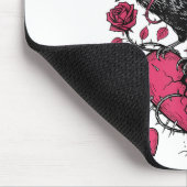Funny Crow F-caw-f Valentines Day Black Bird Fcawf マウスパッド (コーナー)