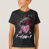 Funny Crow F-caw-f Valentines Day Black Bird Fcawf Tシャツ (正面)