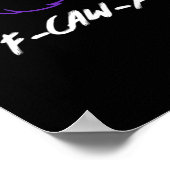Funny Crow Logo F-Caw-F – Caws For Attention! Clas ポスター (角)
