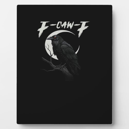 Funny Crow Retro Classic Style フォトプラーク (正面)
