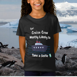  Funny Cruise Kids Take Selfie Personalize  Tシャツ