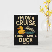 Funny Cruise Shirt 2025 – I Don’t Give A Duck Rubb カード (黄色い花)
