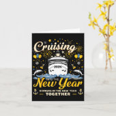 Funny Cruising Into 2026 New Year Matching Family カード (黄色い花)