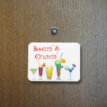 Funny Cruse Door Stateroom Magnet Drinks Cocktails マグネット<br><div class="desc">This design was created though digital art. It may be personalized in the area provide or customizing by choosing the click to customize further option and changing the name, initials or words. You may also change the text color and style or delete the text for an image only design. Contact...</div>