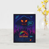 Funny Crypto Energy Environmental Satire Gift Tank カード (黄色い花)