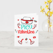 Funny Cu Valentines Day Nurse Crew Family Group  カード (黄色い花)