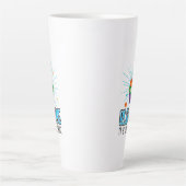 Funny Cupcake Candle Blow Me It's My Birthday  カフェラテマグ (正面)