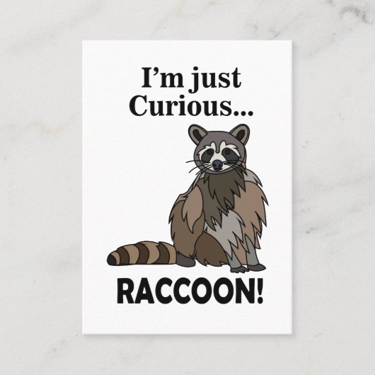 Funny Curious Raccoon 名刺 (正面)