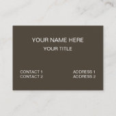 Funny Curious Raccoon 名刺 (裏面)