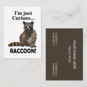 Funny Curious Raccoon 名刺 (正面/裏面)