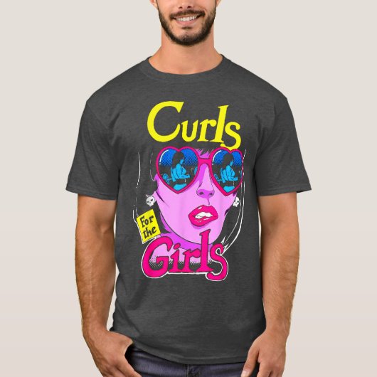 Funny Curls For Girls Gym Weightlifting Bodybuildi Tシャツ (正面)