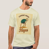 Funny “Current Mood: Nope” Ostrich Vintage Unisex Tシャツ (正面)