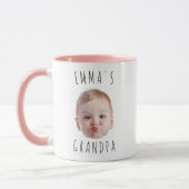 Funny Custom Baby Face Photo Mug マグカップ (左)