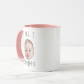 Funny Custom Baby Face Photo Mug マグカップ (正面左)