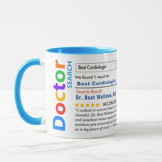 Funny Custom Best Cardiologist Mug マグカップ (左)