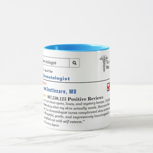 Funny Custom Best Dermatologist Specialist マグカップ (中央)