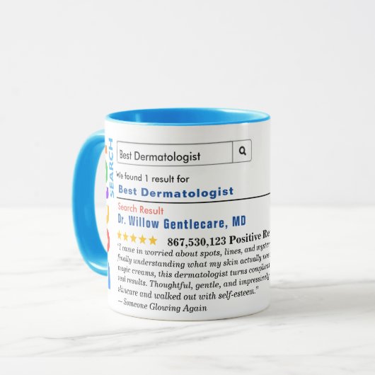 Funny Custom Best Dermatologist Specialist マグカップ (正面左)