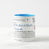 Funny Custom Best ENT (Ear, Nose & Throat) マグカップ (中央)