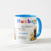Funny Custom Best Husband Search マグカップ (正面右)