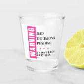 Funny Custom Bride Squad Party Favor Personalized  ショットグラス (正面)