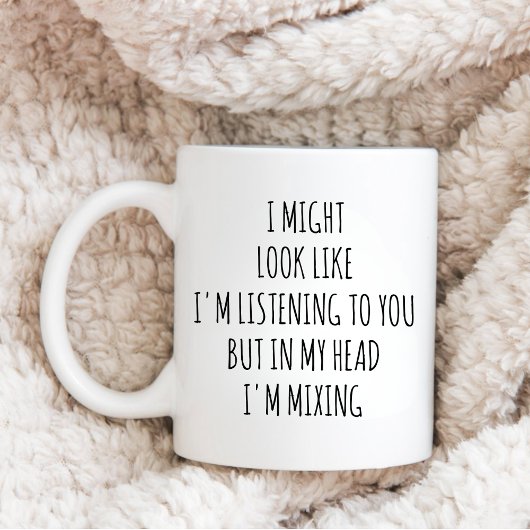 Funny Custom Disc Jockey, Thinking About Mixing DJ コーヒーマグカップ