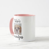 Funny Custom Dog Face Photo Mug  マグカップ (正面左)