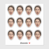 Funny Custom Face Bachelor Birthday Party シール (シート)