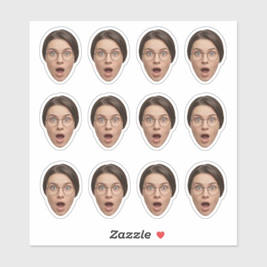 Funny Custom Face Bachelor Birthday Party シール (シート)