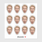 Funny Custom Face Bachelorette Party シール (シート)