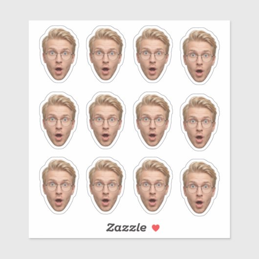 Funny Custom Face Bachelorette Party シール (シート)