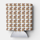 Funny Custom Face Cut Dog Kids Photo Can Cooler 缶クーラー (裏面)