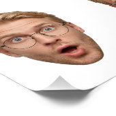 Funny Custom Face Selfie 30th Birthday ポスター (コーナー)