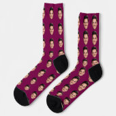 Funny Custom Face Socks ソックス (左)