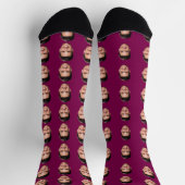 Funny Custom Face Socks ソックス (上部)