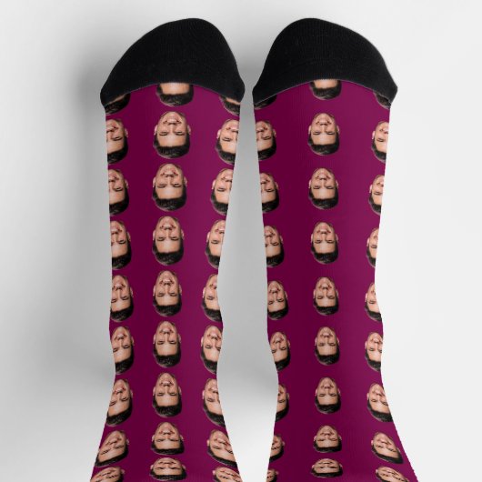 Funny Custom Face Socks ソックス (上部)