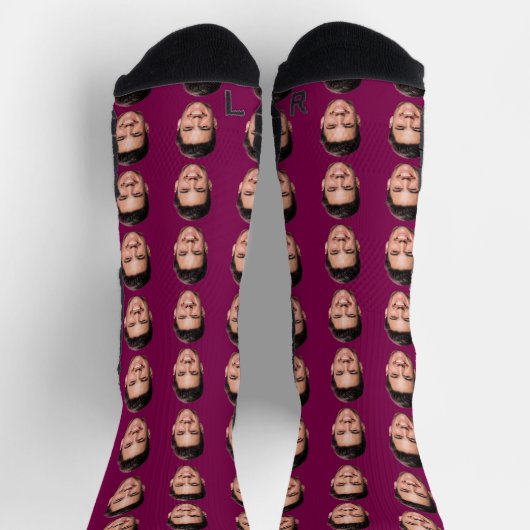 Funny Custom Face Socks ソックス (上部)