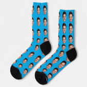 Funny Custom Face Socks with Your Photo ソックス (左)